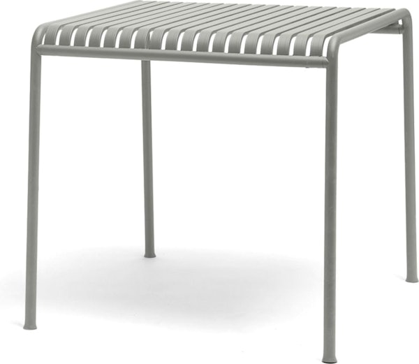 A Palissade Café Table in light grey.